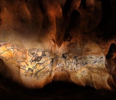 Grotte Chauvet 2 - Le panneau des lions © Patrick Aventurier Grotte Chauvet 2 - Le panneau des lions © Patrick Aventurier
