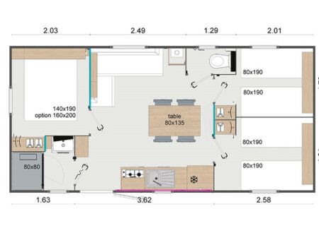 Mobilheim „Grand Espace“ 6 Personen