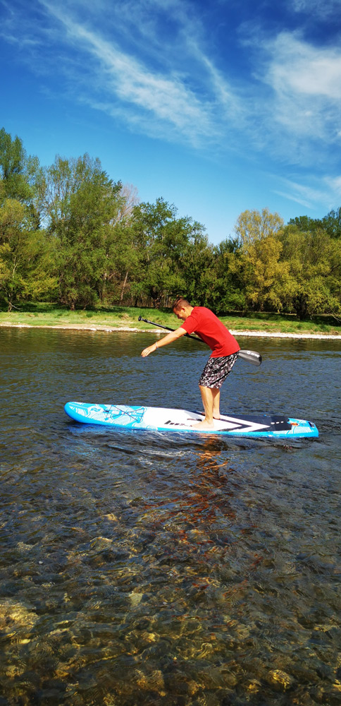 Paddle sur la rivière